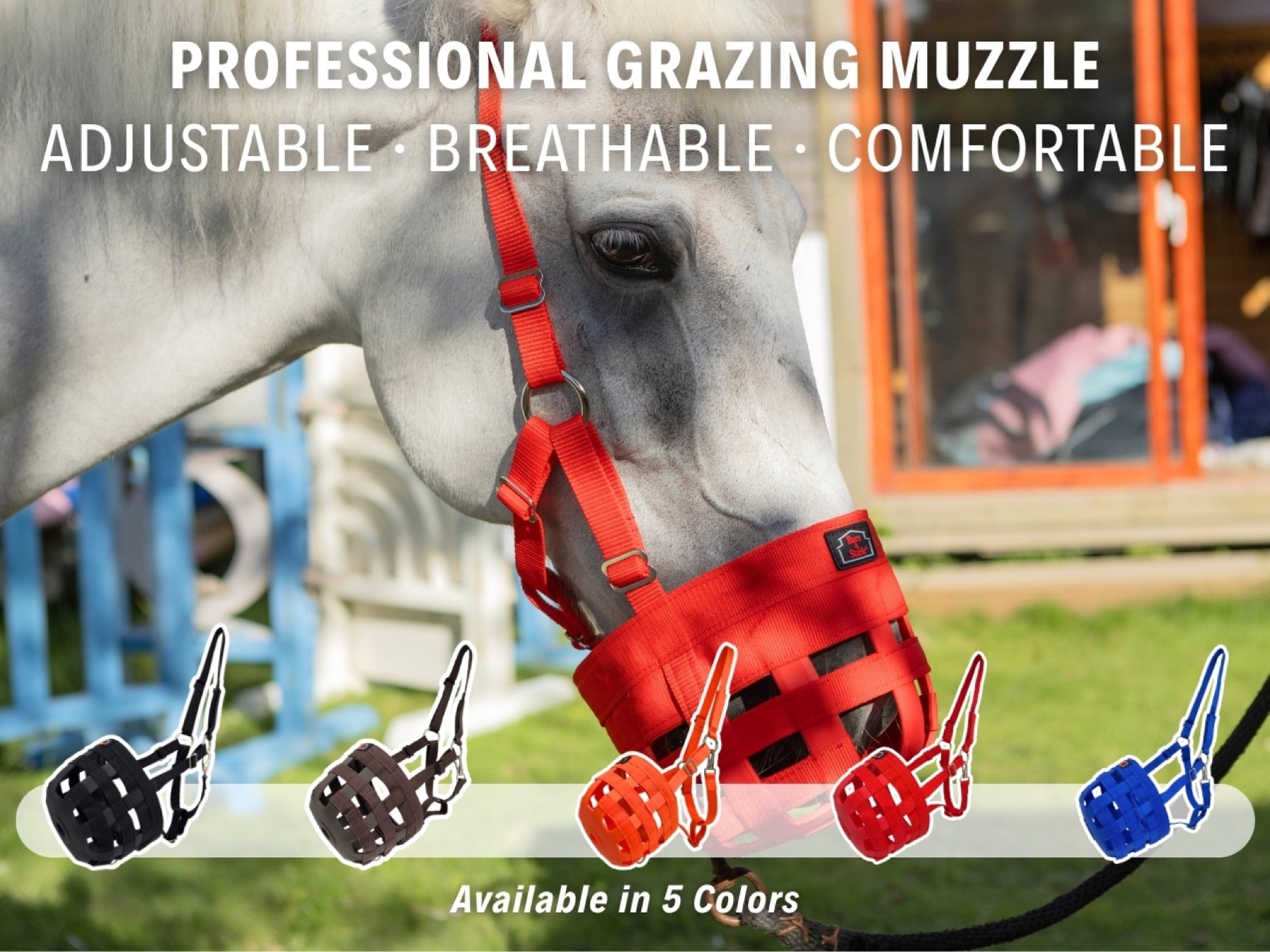 Professional grazing muzzle in five colors